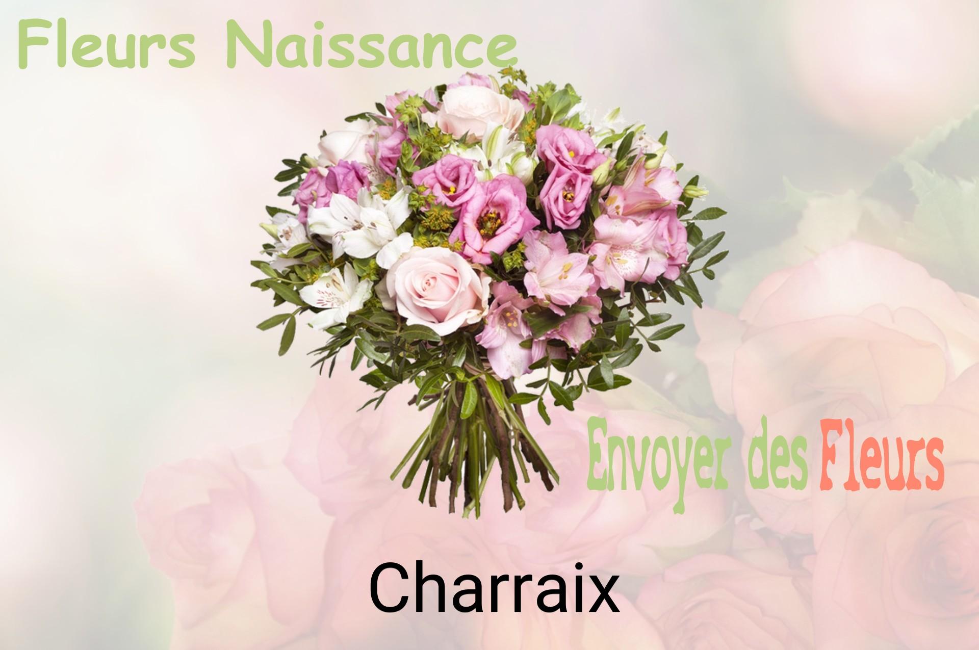 Bouquet de fleurs de naissance livré à Charraix
